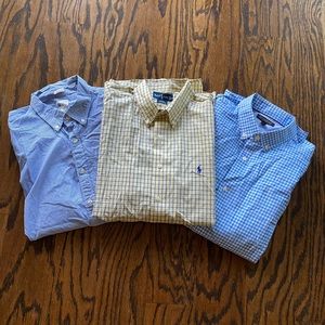 3 Men’s button down shirts
